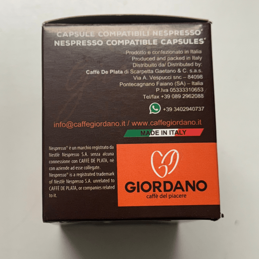 Giordano - Orzo Nespresso Compatible Coffee Capsules - SALA Caffe Co