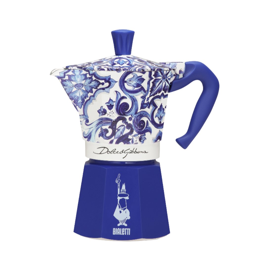 Moka Express 6 Cup Bialetti Dolce Gabbana Mediterranean Blue