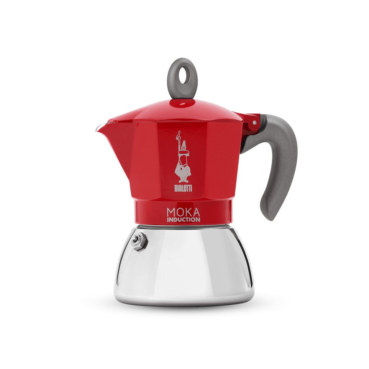 Bialetti Moka Induction Red 4 cups MOKA POT SALA Caffe Co