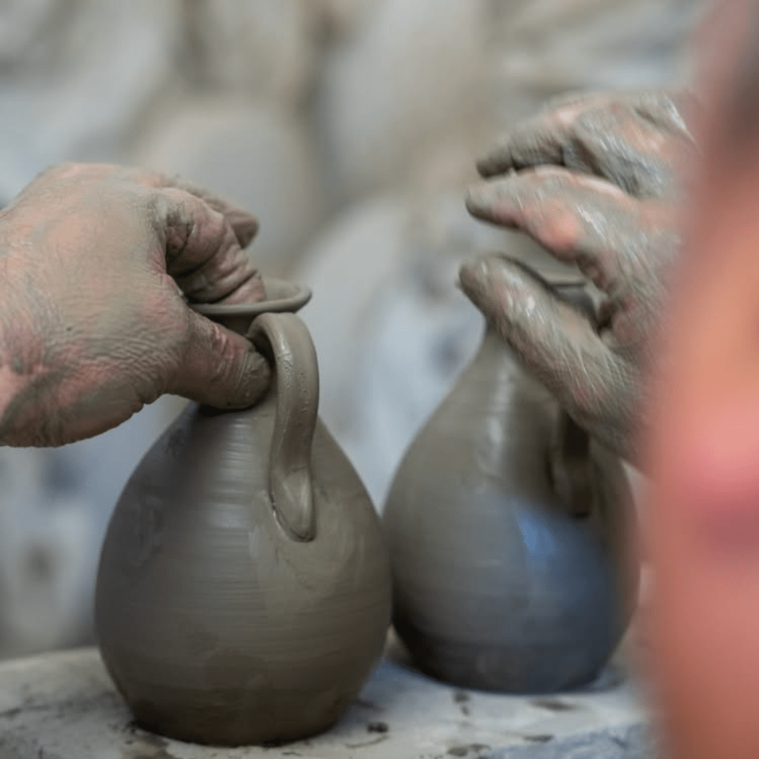 100ml Handcrafted EVOO Ceramic Jug — Dust Colour - SALA Caffe Co