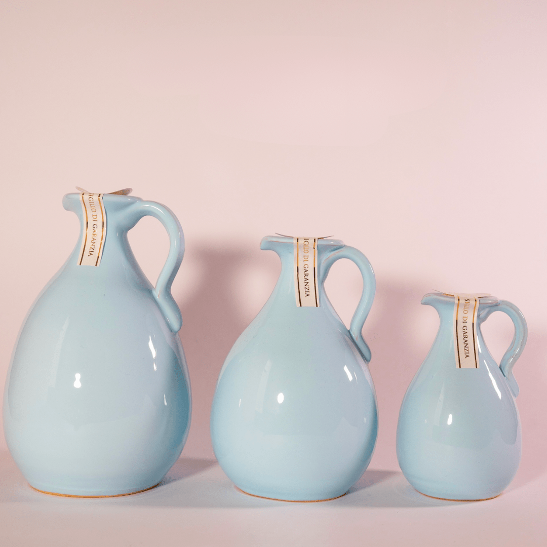 100ml Handcrafted EVOO Ceramic Jug — Dust Colour - SALA Caffe Co