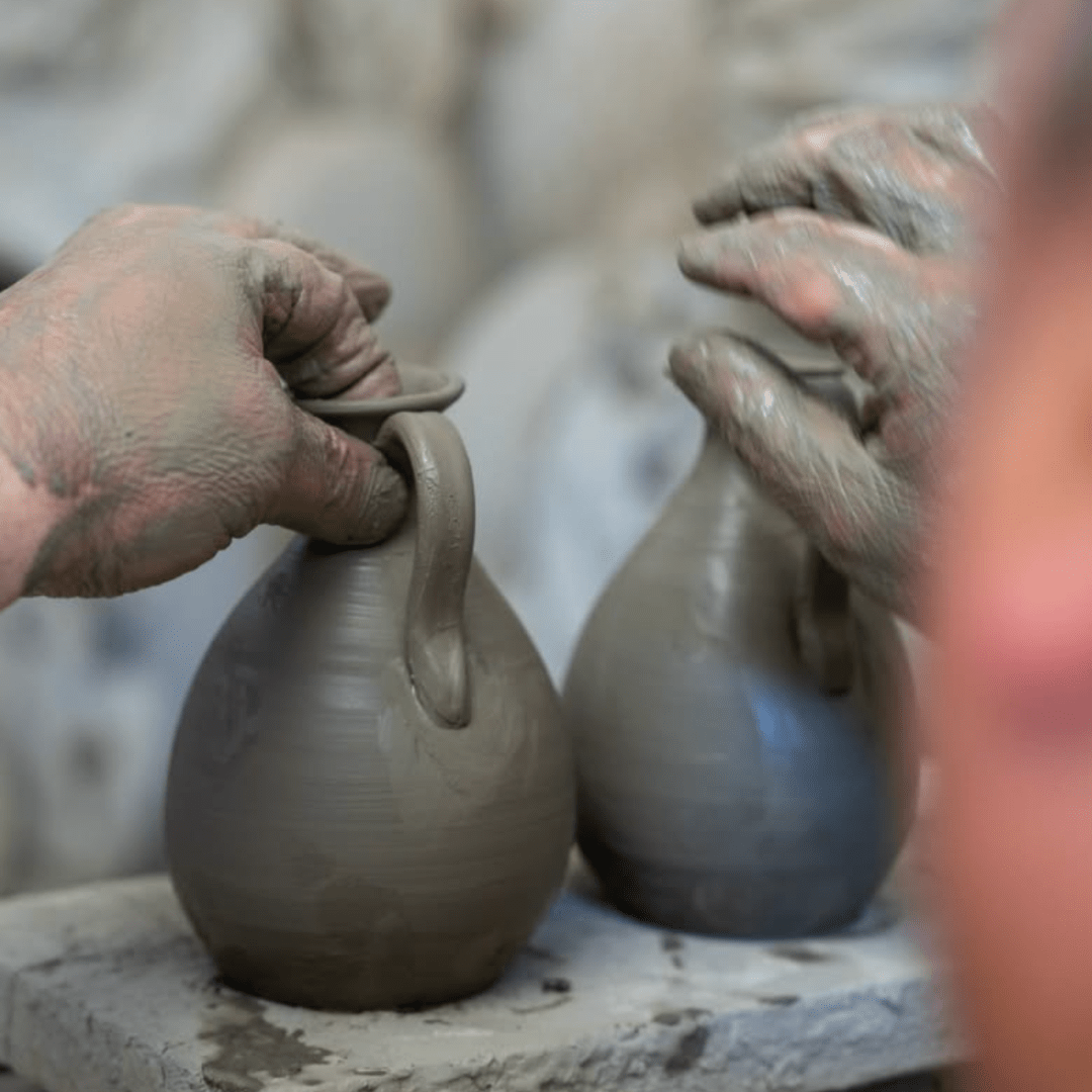 100ml Handcrafted EVOO Ceramic Jug — Dust Colour - SALA Caffe Co