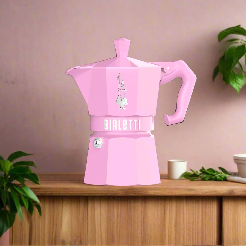 Bialetti MOKA Exclusive Pink 3 Cup - MOKA POT - SALA Caffe Co