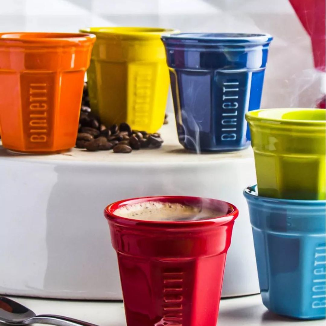 Bialetti - Multicolour Bicchierini Espresso Cups - SALA Caffe Co
