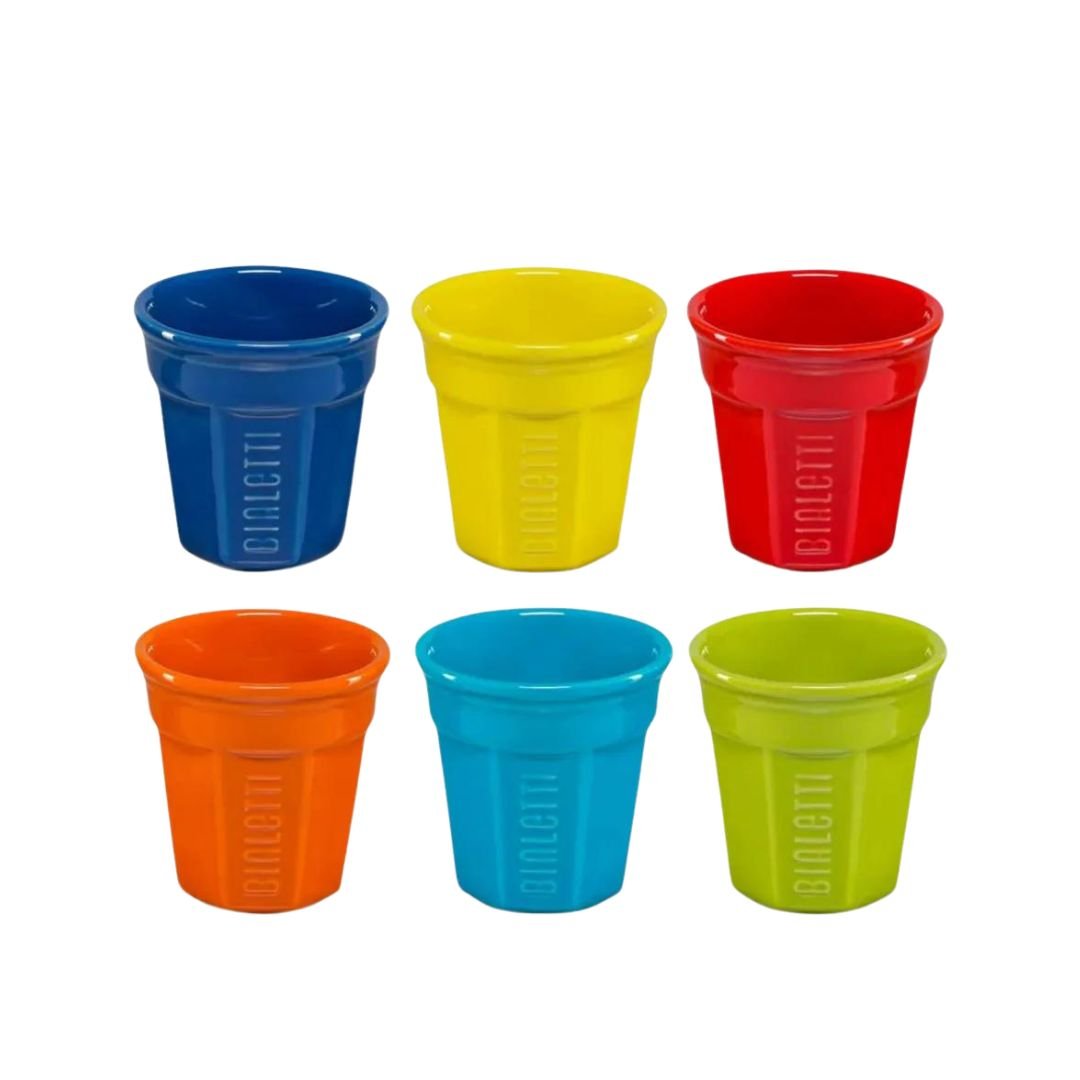 Bialetti - Multicolour Bicchierini Espresso Cups - SALA Caffe Co