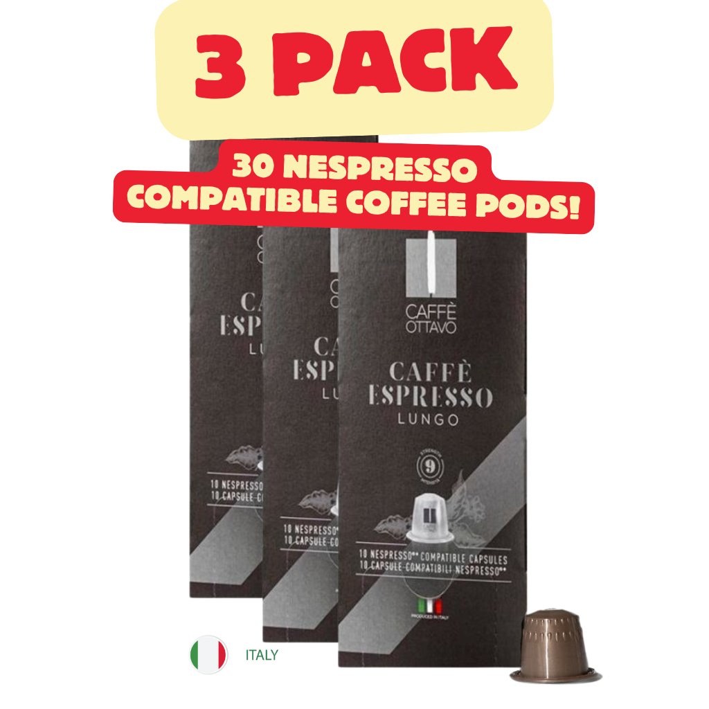 Caffè Ottavo - [3 Pack] Coffee Lungo capsules 10 per carton - SALA Caffe Co