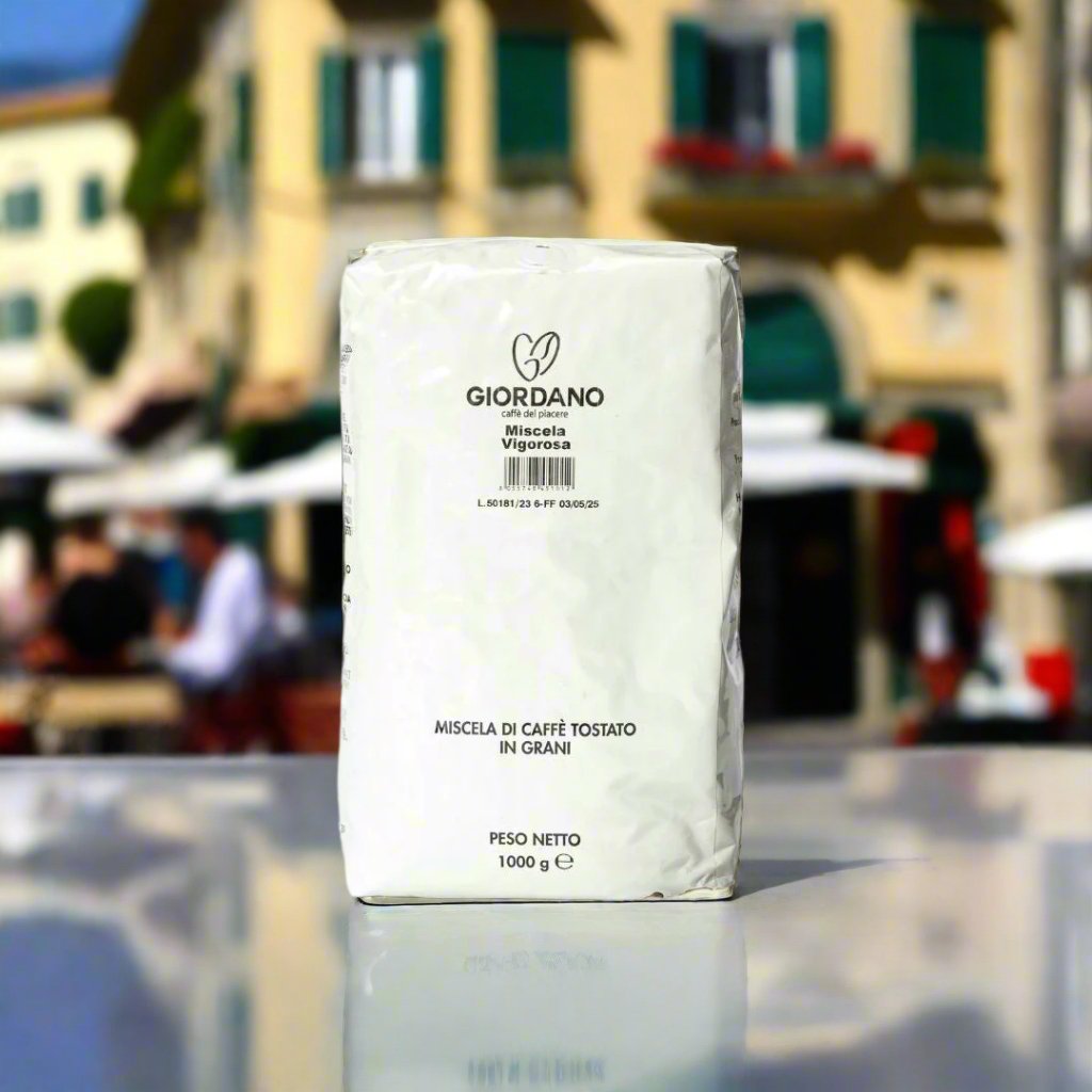 Giordano - Caffè tostato in grani Miscela Vigorosa (1 kilo Vigorosa roasted coffee beans) - SALA Caffe Co