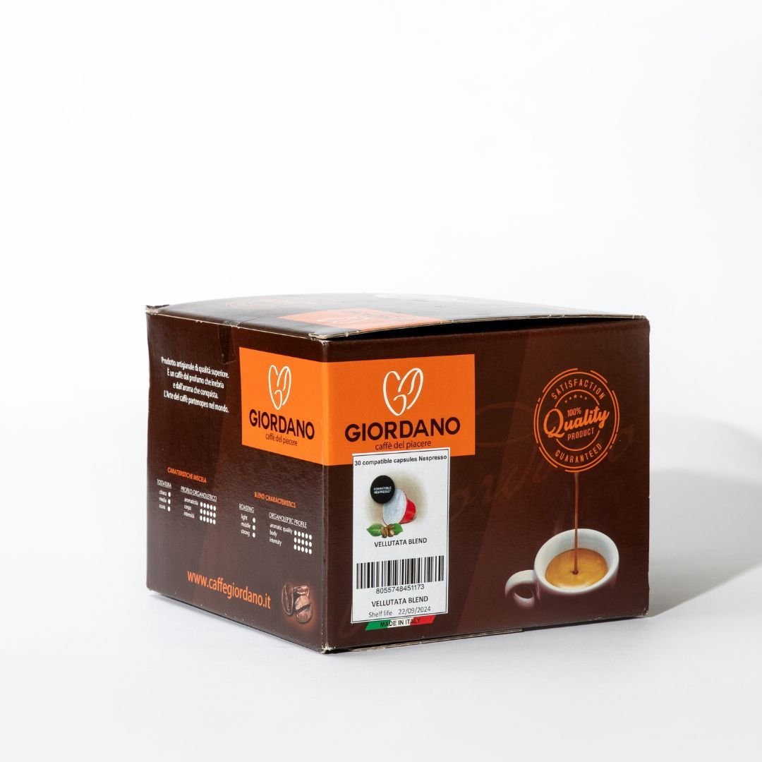 Giordano - Vellutata Nespresso Compatible 30 Italian Coffee pods - SALA Caffe Co