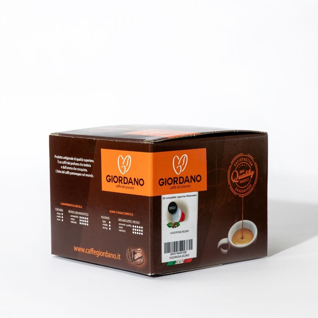 Giordano - Vigorosa 30 Nespresso Compatible Italian Coffee pods - SALA Caffe Co