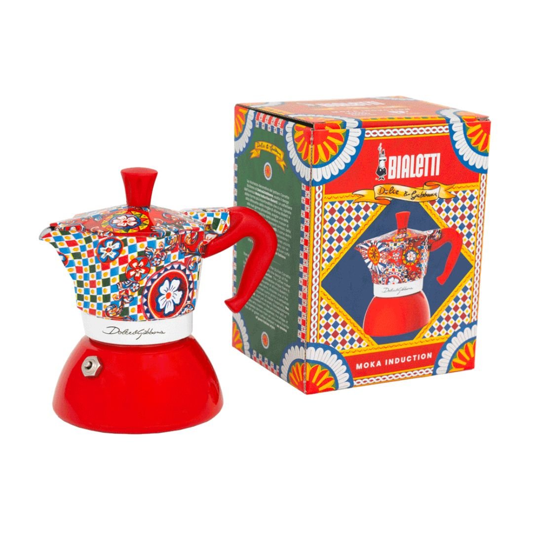 Moka Induction 4 cup Bialetti Dolce&Gabbana | Sicilian Cart - SALA Caffe Co