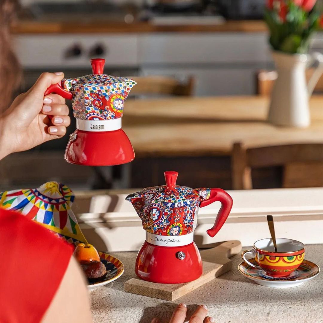 Moka Induction 4 cup Bialetti Dolce&Gabbana | Sicilian Cart - SALA Caffe Co