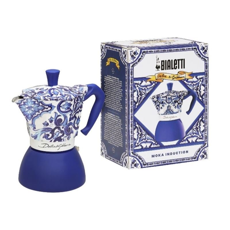 MOKA INDUCTION 6 Cup D&G Blu Med - SALA Caffe Co