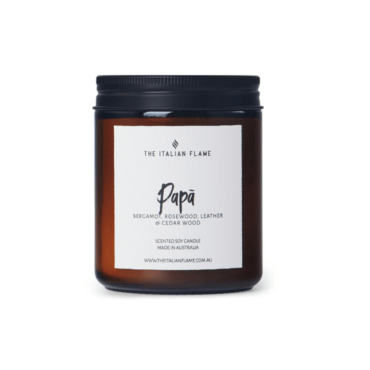 PAPA - Bergamot, Rosewood, Leather & Cedar Wood Scented Candle