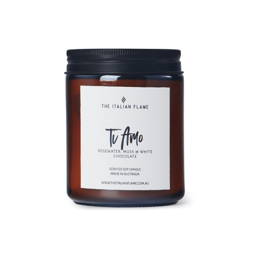 TI AMO - Rosewater, Musk & White Chocolate Scented Candle