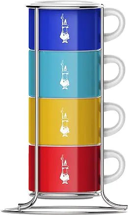 Bialetti 4 cups colour stackable - SALA Caffe Co