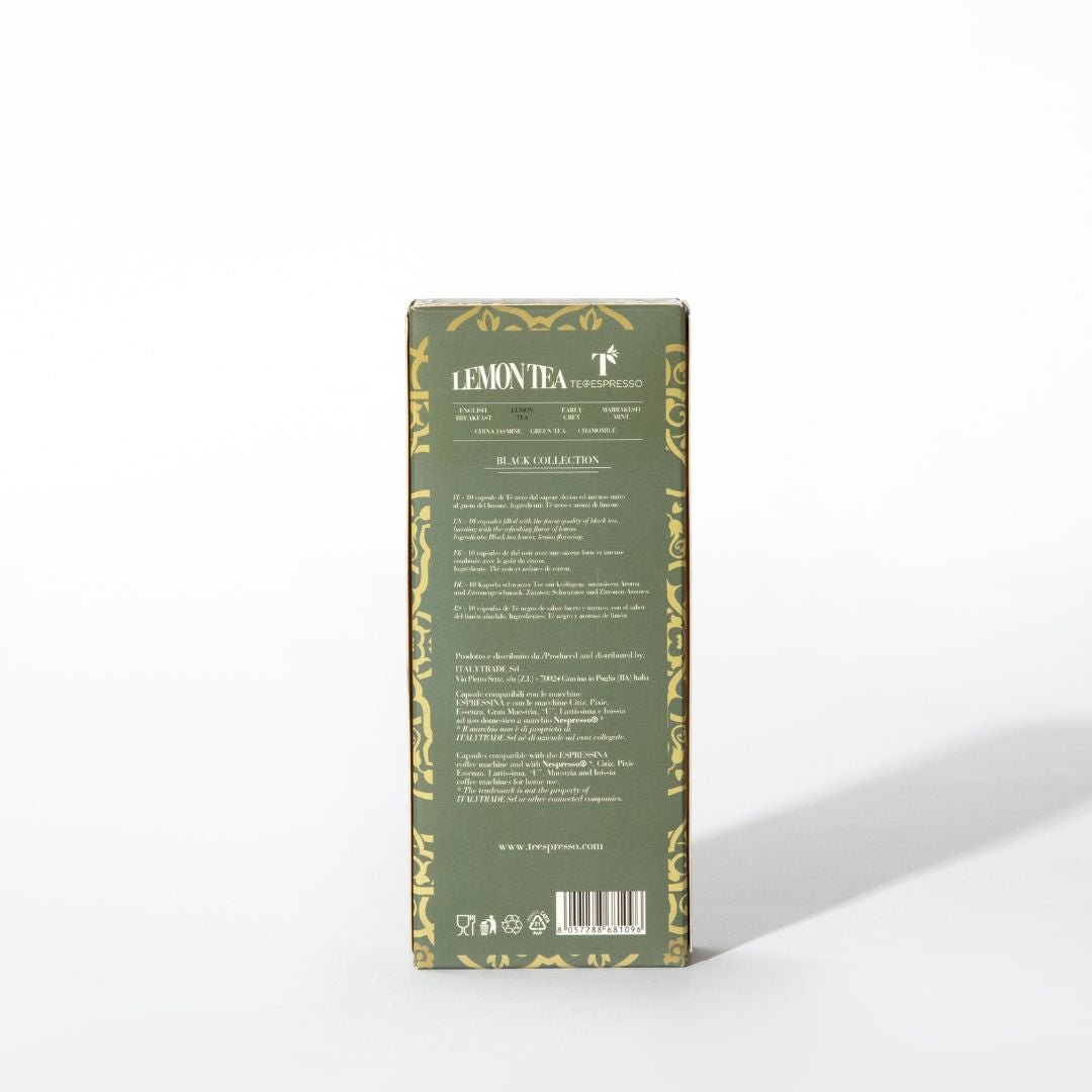 Caffè Ottavo - TE@ESPRESSO Lemon Tea capsules 10 per carton - SALA Caffe Co